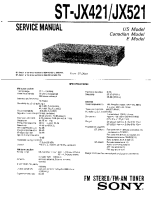 Sony ST-JX521 - Service Manual
